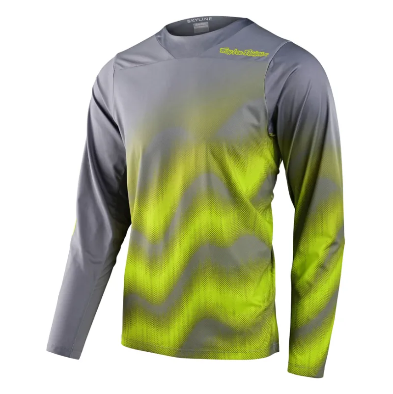 Troy Lee Designs Skyline Chill Long Sleeve Jersey Waves Grey